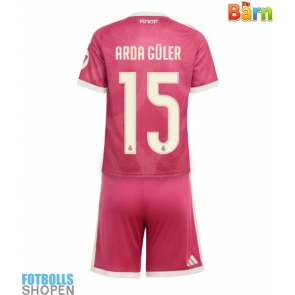Billiga Real Madrid Arda Guler #15 Tredjeställ Barn 2026-27 Kortärmad (+ Korta byxor)
